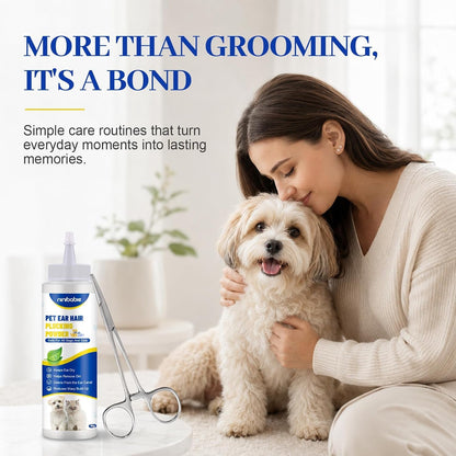 Upgraded Dog Ear Powder with 5.5 Inch Hair Removal Tool | Pet Ear Grooming Cleaner | Ear Wax Remover | Supports Fresh-Feeling Ears | Absorbs Moisture8