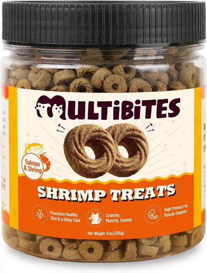 9 Oz Catnip Cat Treats with Vitamins, Teeth Cleaning & Training | All-Natural Chicken, Salmon, Catnip & Barley Grass. Crunchy Cleans Teeth, Freshens Breath. Helps Hairballs & Digestion.12