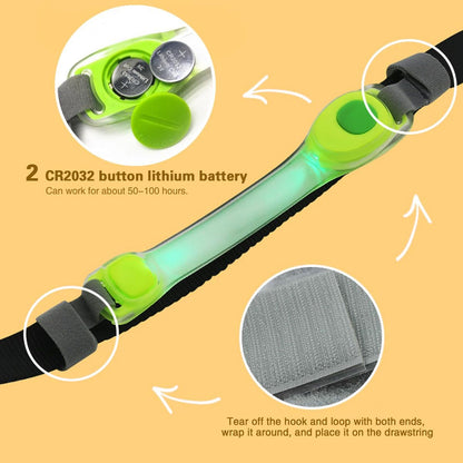Heavy Duty Dog Leash and LED Light Set, LED Light with Nylon Stickers, Universal Glowing Accessories Easy to Attach Collar Leash and Harness, Safety LED Light up Band for Dogs at Night Walking7