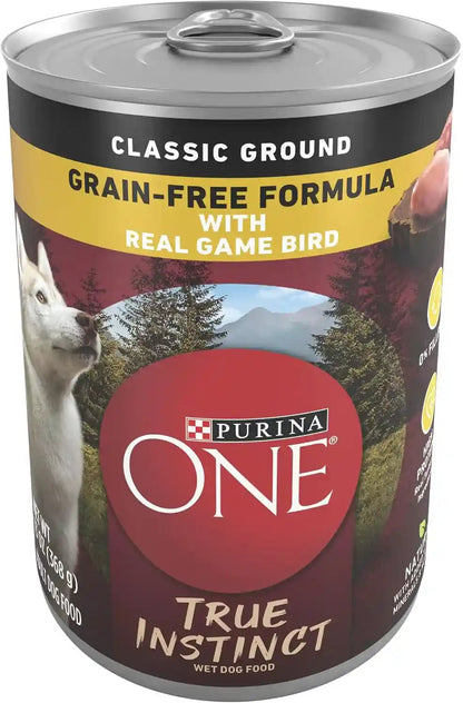 Purina ONE Classic Ground Chicken and Brown Rice Entree Adult Wet Dog Food - (Pack of 12) 13 Oz. Cans15