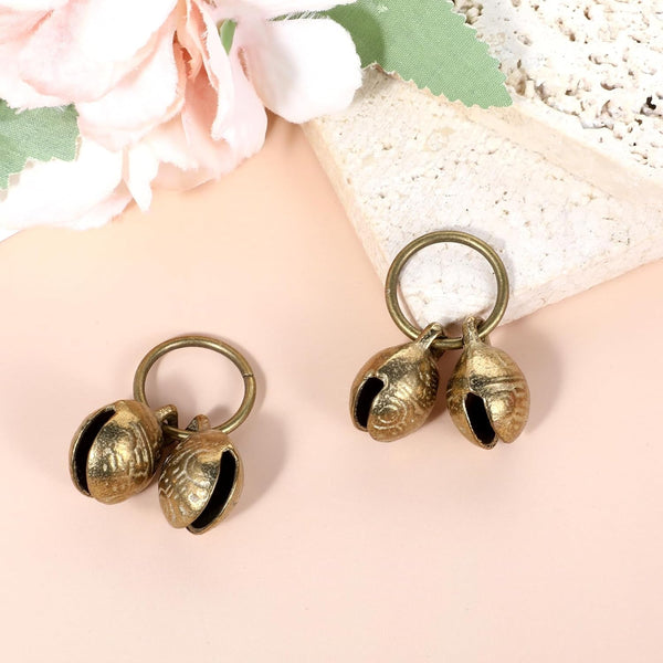 Styquenzer Copper Bell for Dog Collar, 4 PCS Brass Dog Bells Extra Loud Collar Bell for Pet Tracking anti Lost Training Pets Pendant Accessories anti Theft Bells for Little Dogs & Cats5