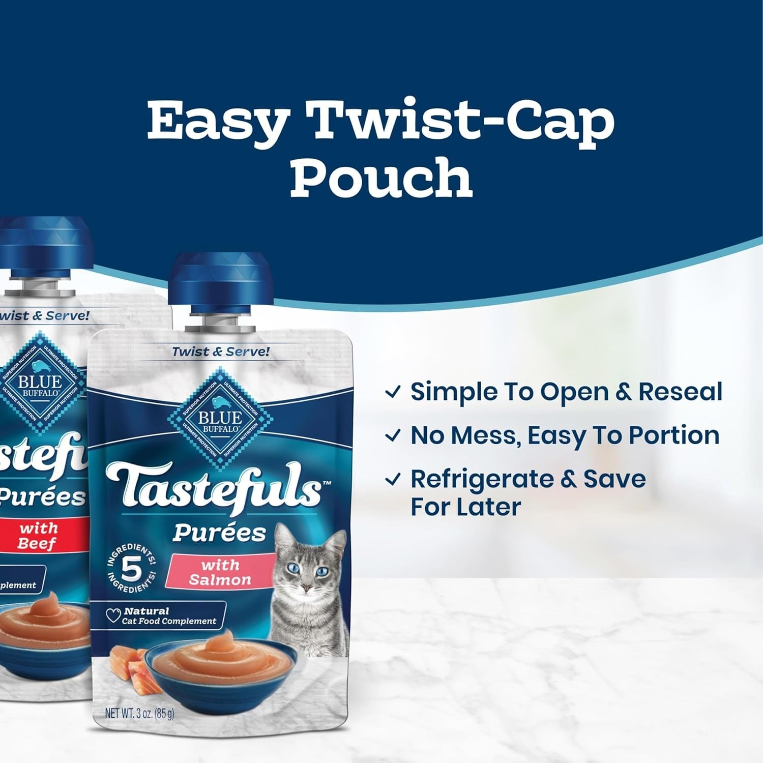 blue-buffalo-tastefuls-purees-variety-pack-cat-food-topper-3-oz-12-ct-chicken-tuna-beef-just-5-ingredients-resealable-twist-cap-pouches