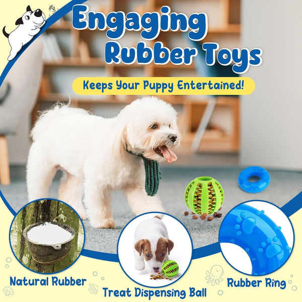 KIPRITII 9-Pack Interactive Puppy Dog Toys for Small Dogs No-Stuffing Squeaky Octopus-Shaped Toy, Cute Plush & Engaging Chew Toys for Puppy Teething to Keep Them Busy5