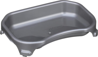Neater Pet Brands Extra Large Water Bowl for Dogs, Outdoor Dog Water Bowl (1.25 Gallon XL Capacity), Big Trough Style Food Dish for Indoors or Outside, No Spill Large Dog Bowls, Gunmetal Grey18