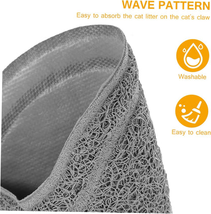 Pet Placemats for Food Water Cat Litter Mat Non Mat for Pets Grey Sturdy Easy to Maintain6