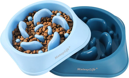 Mateeylife 2-Pack Slow Feeder Dog Bowls, 2 Cups, Dog Puzzle Feeder Bowl | Food-Contact Safe, Dishwasher Safe, Non-Slip Base, Maze Design, for Fast Eaters, for Dogs and Cats, Daily Mealtimes8
