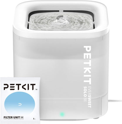 PETKIT New Cat Water Fountain with Wireless Pump, Ultra Quiet 65Oz/1.85L Pet Water Fountain for Cats and Dogs Inside, Detachable Design Easy to Clean and Assemble, Filters Included1