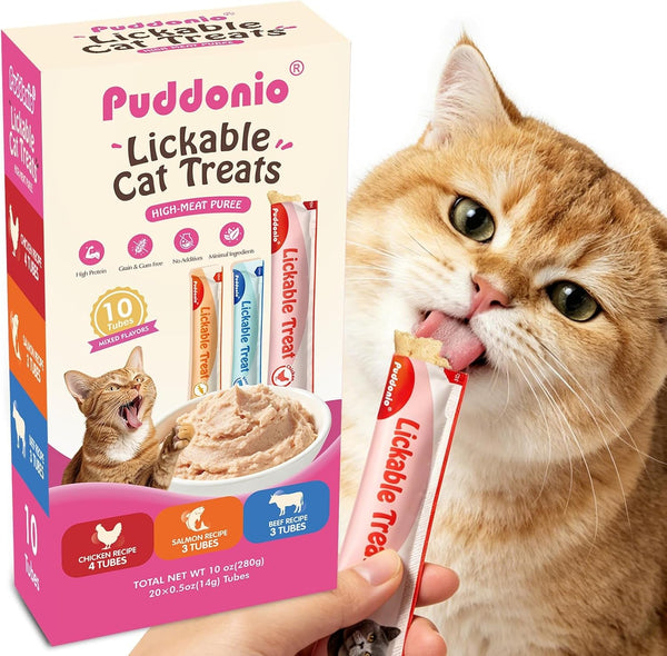Lickable Cat Treats, High-Meat Purée, 0.5 Oz Tubes, 20 Count | High-Meat Purée with Minimal Ingredients and No Added Gums or Fillers; Thick, Smooth Texture for Treating or Meal Topping13