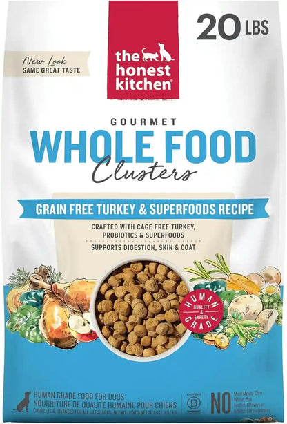 The Honest Kitchen Grain Free Beef & Superfoods Whole Food Clusters, Human Grade Dry Dog Food, Vet-Crafted Nutritional Support for Skin, Coat, Digestion & Overall Wellness, 5 Lb Bag14