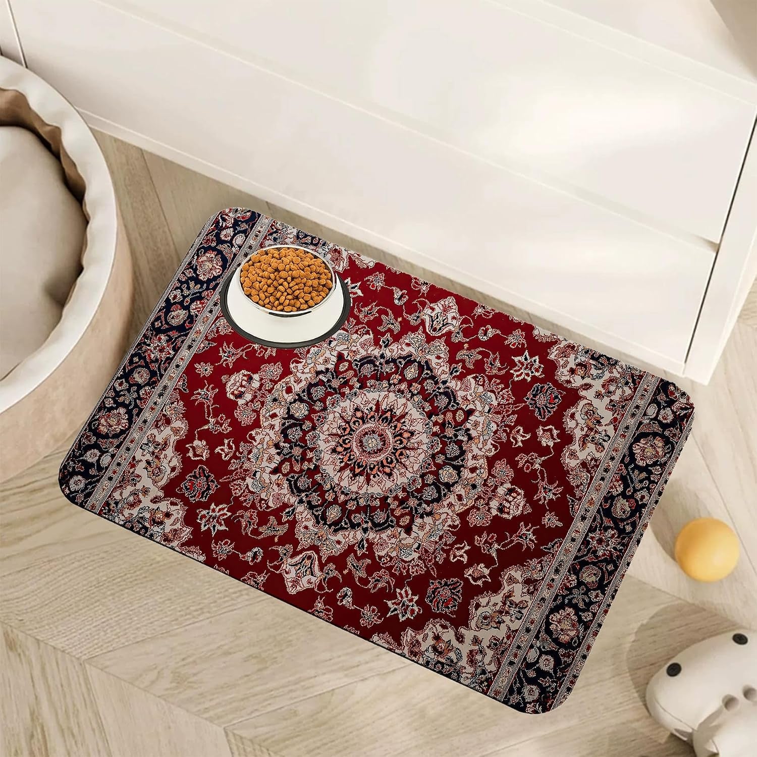 marble-dog-cat-food-mat-blue-teal-turquoise-gold-absorbent-pet-feeding-mat-with-rubber-backing-non-slip-water-bowl-placemat-indoor-pet-accessories-supplies-12x20