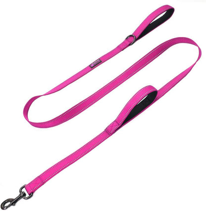 Max and Neo Double Handle Traffic Dog Leash - Reflective, Donates to Dog Rescue (Black, 6 FT)14