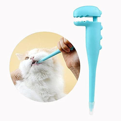 Dinosaur Pet Pill Shooter for Cats and Dogs - Soft Silicone Tip Medicine Dispenser for Pills & Capsules - Reusable Animal Pill Gun | Pet Pill Dispenser, 2 Silicone Tips, for Cats, Puppies and Small Animals, Medicine Pill Pusher1