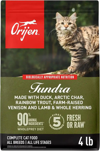 ORIJEN Grain Free WHOLEPREY Dry Cat Food Original Recipe 4Lb. Bag | 90% Animal Ingredients, Freeze Dried, Fresh or Raw Ingredients, High Protein, Heart Health, Free-Run Poultry14