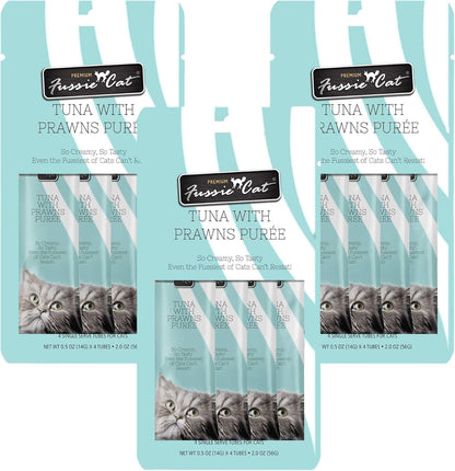 Fussie Cat, 0.5 Ounces Each, 50 Tubes, Ocean Fish Variety 10 Flavors16