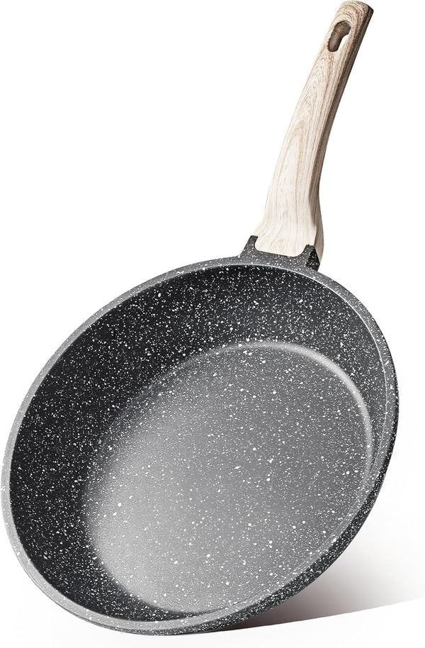 Nonstick Frying Pan, 8 Inch Classic Granite Skillet | Kitchen Healthy Non Toxic Stone Cookware,All-Stovetop Compatible, Cool Handle, Easy to Clean, PFOA Free1