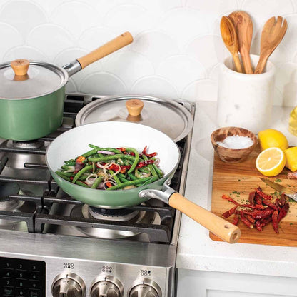 Cardamom Ceramic Nonstick 10 Inch Wok2
