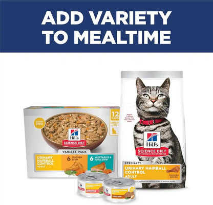 Hill'S Science Diet Adult Urinary & Hairball Control Dry Cat Food | #1 Veterinarian Recommended, Chicken Recipe, 7 Lb. Bag9