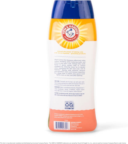Arm & Hammer for Pets Shed Control Shampoo, 20Oz Juicy Guava Scent | Professional Quality Dog Shed-Less Shampoo, De-Shedding Dog Shampoo, Free of Sodium Lauryl Sulfate & Parabens6