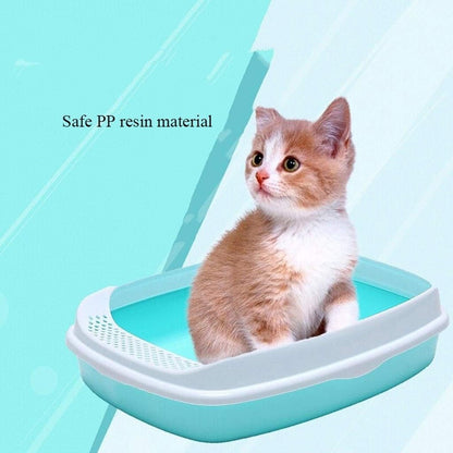 Dog Potty Training Toilet ﻿ Open Cat Litter with Pedal Toilet Large Space Capacity Sand Bowl Pet Supplies(Pink)4