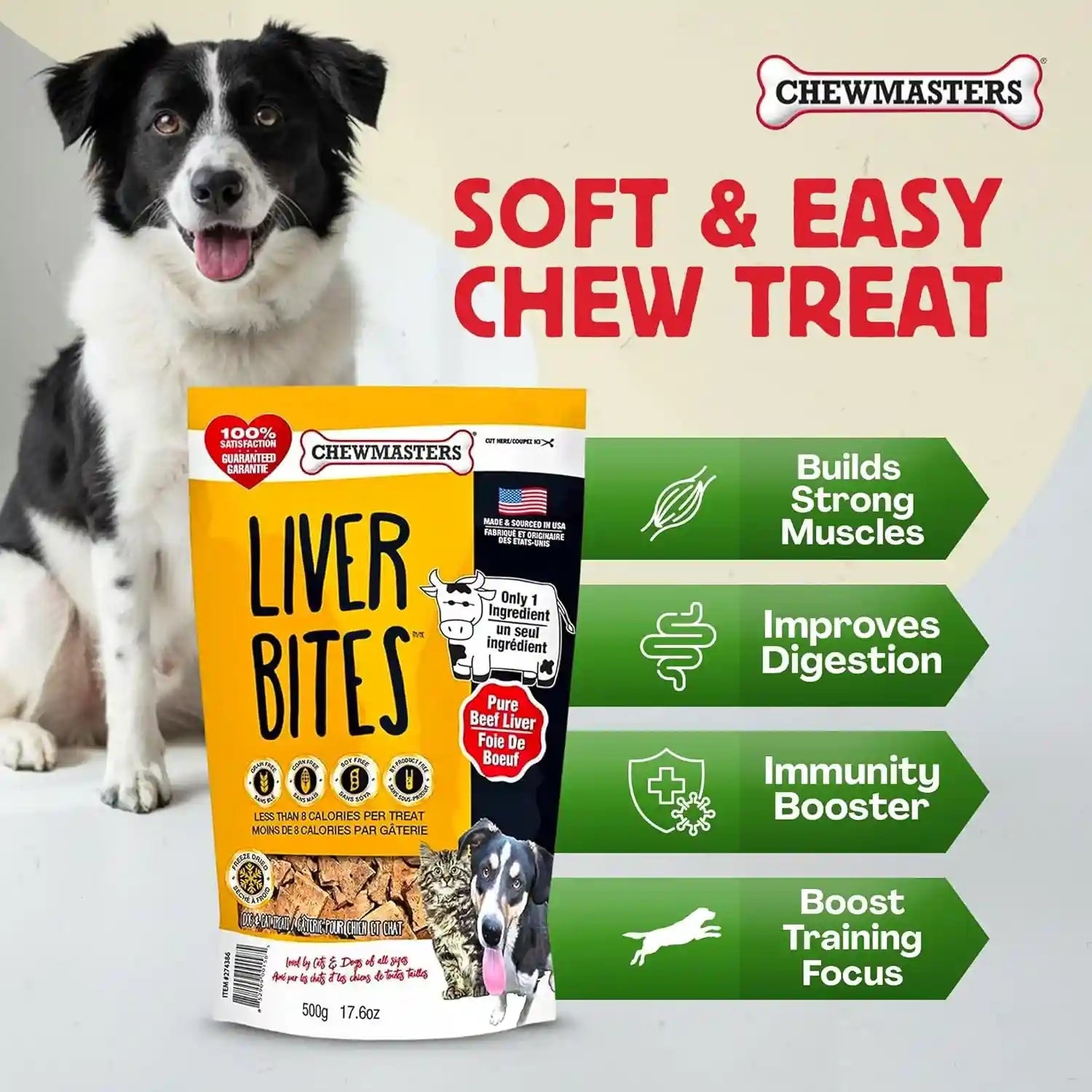 chewmasters-100-pure-beef-liver-bites-17-6oz-freeze-dried-cat-dog-treats-all-natural-high-protein-training-treats-grain-free-healthy-real-meat-flavor-for-all-life-stages-no-additives-made-in-usa