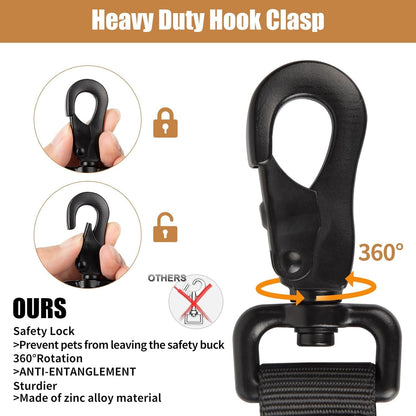 Tactical Dog Collar Leash Set,Dog Collar with Controll Handle for Large Dog3