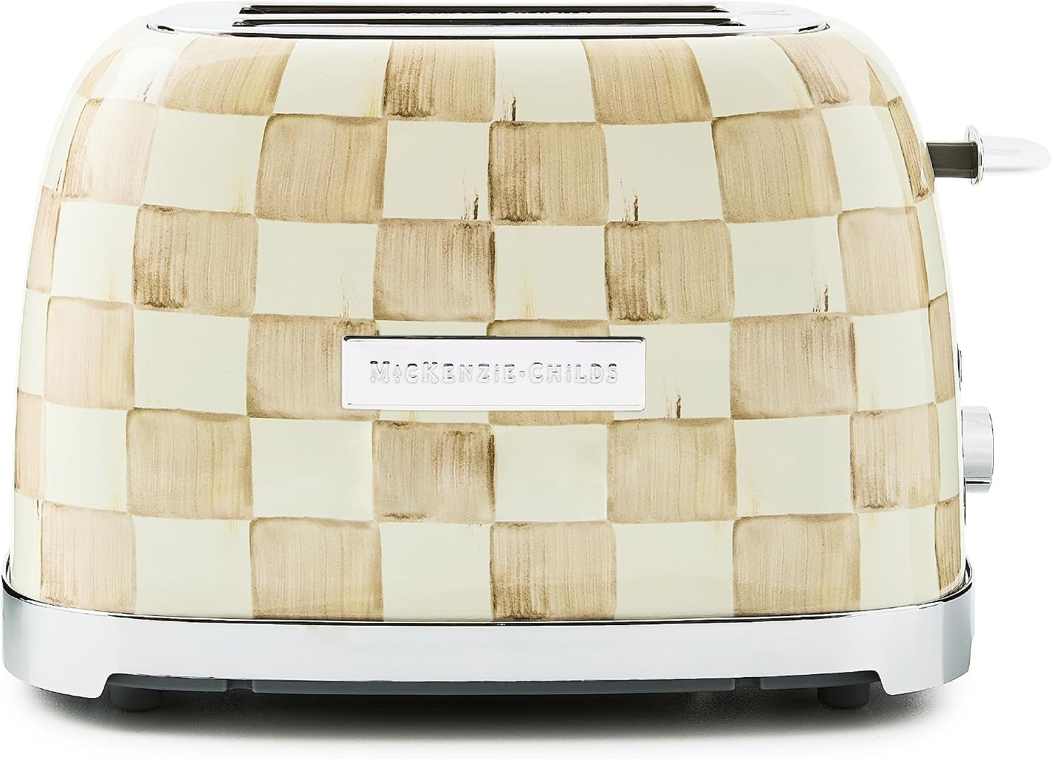 mackenzie-childs-2-slice-toaster-decorative-toaster-for-kitchen-brown-and-white-mocha-check