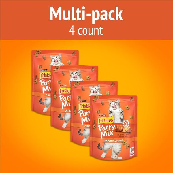 Purina Friskies Cat Treats, Party Mix Original Crunch - 30 Oz. Pouch3
