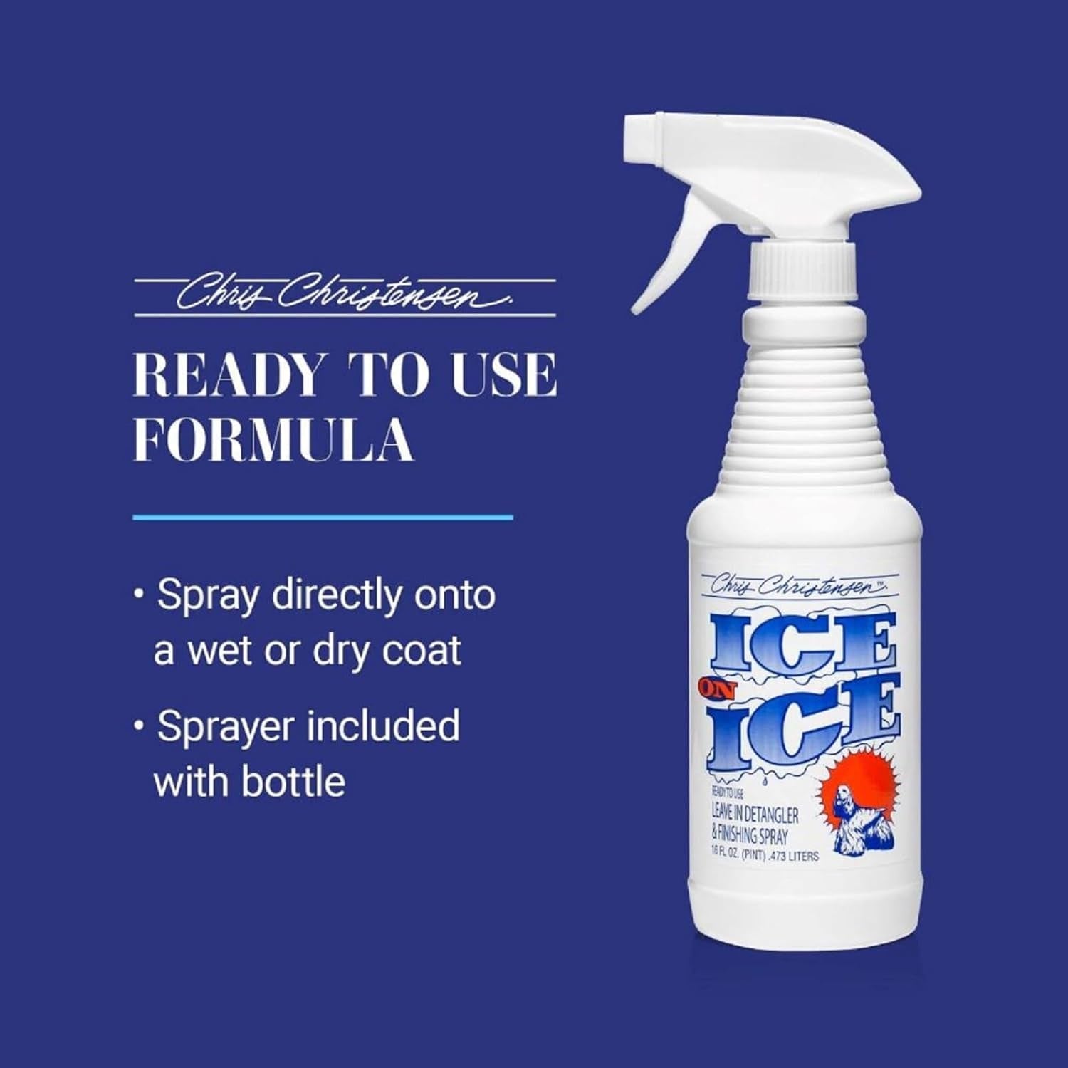 chris-christensen-ice-on-ice-detangler-and-finishing-dog-spray-groom-like-a-professional-ready-to-use-helps-brush-comb-glide-through-coat-conditions-no-residue-all-coat-types-made-in-usa-16-oz