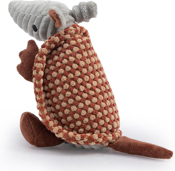 Hollypet Plush Squeaky Armadillo Chew Dog Toy for Small Medium, 8" | Cute Stuffed Armadillo Toy with Unique Grunt Squeaker & Textured Fabric for Teeth Cleaning. Great for Small & Medium Dogs31