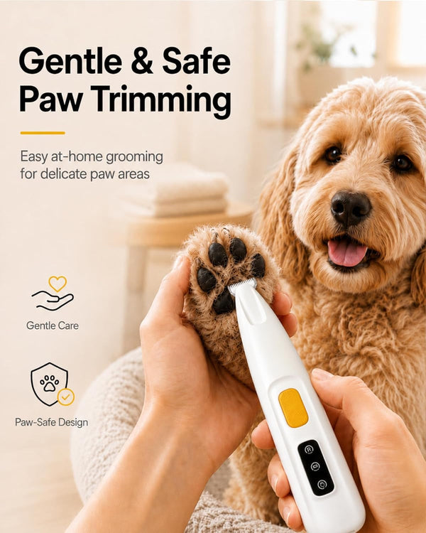 FURBONA Dog Paw Trimmer, 18Mm Quiet Dog Hair Trimmer with LED Light | 18Mm Wide Blade for Paws, Face, Ears and Rump, LED Light, 35Db Quiet Pet Grooming, IPX4 Water-Resistant, USB Rechargeable9