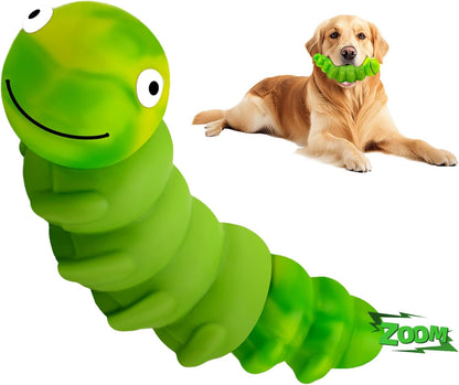 Indestructible Dog Toys for Aggressive Chewers, Tough Chew Proof Toy for Large Dogs, Squeaky Rubber Chew Toy with Beef Flavor for Boredom & Anxiety Relief (Green)1