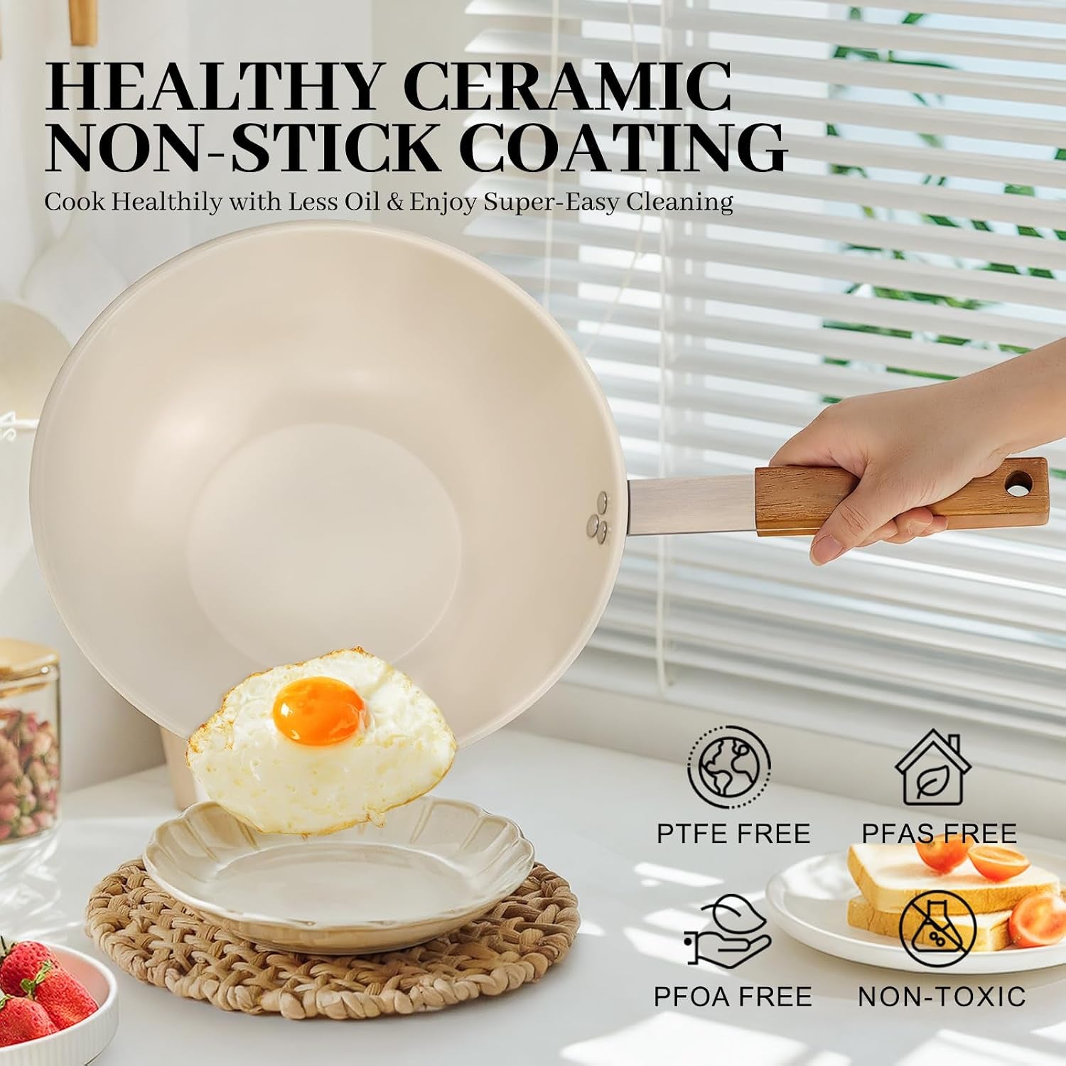 ceramic-wok-with-lid-9-5-inch-stainless-steel-nonstick-stir-fry-pan-with-wooden-handle-compatible-with-all-stovetops-pfas-free