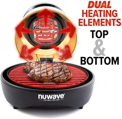 Nuwave Primo Grill Oven PFAS Free Countertop Oven | Convection Top & Grill Bottom, Smart Thermometer, Perfect for Cooking Frozen or Fresh with Surround Heat for Flawless Results6