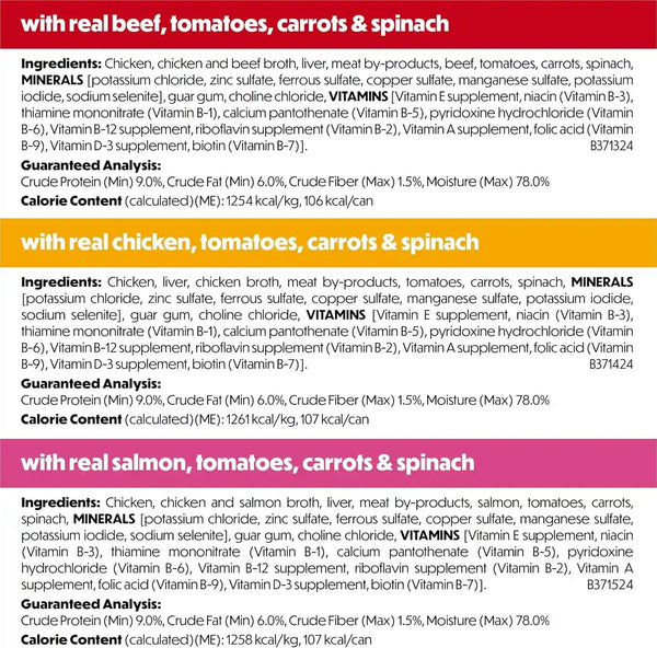 Purina Beneful Small Breed Wet Dog Food Variety Pack, Incredibites Loaf, Chicken, Beef and Salmon Flavors - (2 Packs of 12) 3 Oz. Cans6