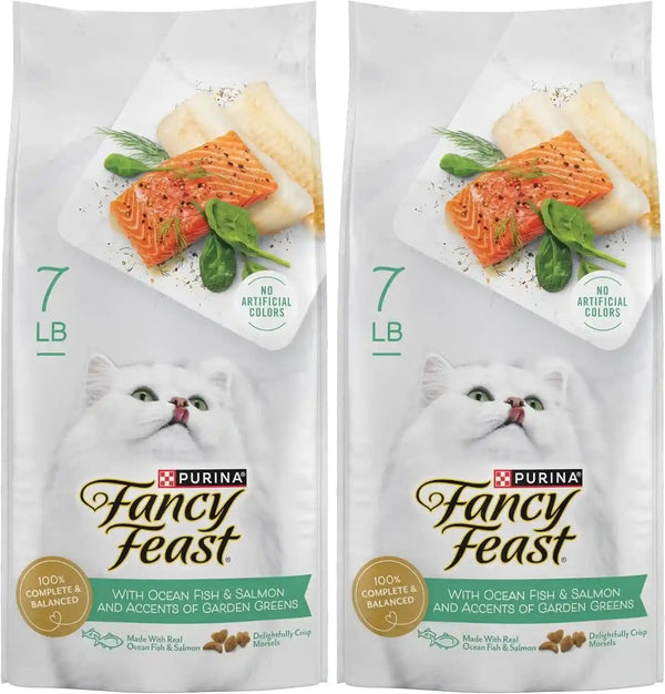 Purina Fancy Feast Dry Cat Food with Ocean Fish and Salmon - 3 Lb. Bag19