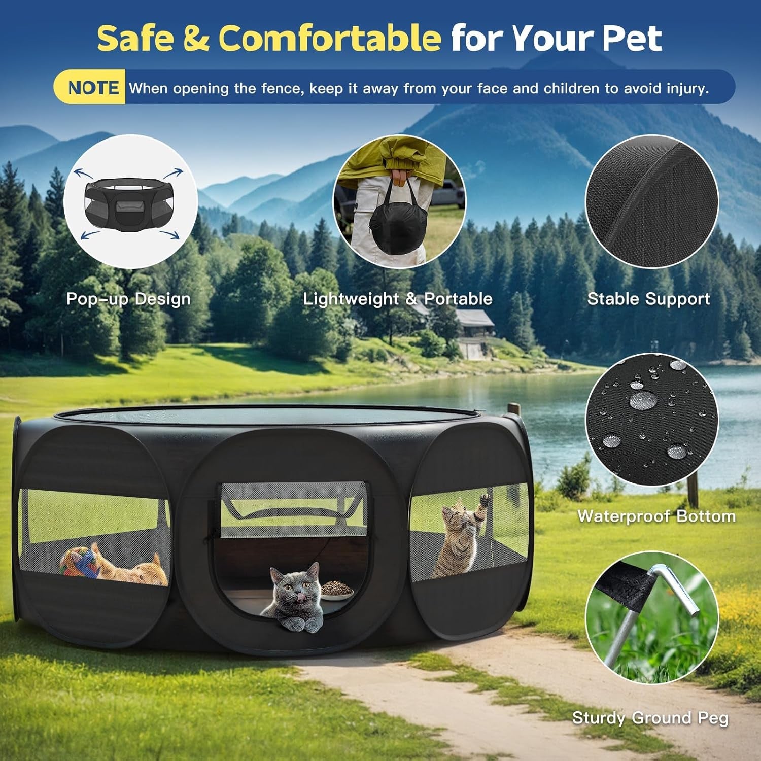 small-animal-playpen-chicken-brooder-box-with-cover-top-black-portable-outdoor-exercise-pet-cage-tent-waterproof-breathable-pet-playpen-indoor-for-chick-ktiien-bunny-hamster-guinea-pig