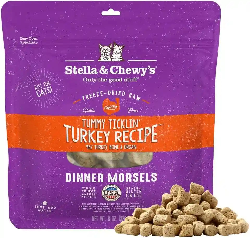 stella-chewys-freeze-dried-raw-cat-dinner-morsels-premium-chicken-recipe-with-98-cage-free-meat-organs-natural-grain-free-cat-kitten-food-made-in-usa-18-oz