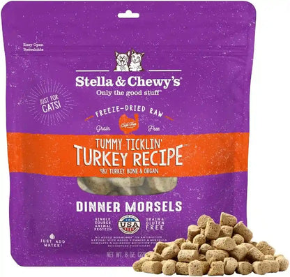 Stella & Chewy'S Freeze-Dried Raw Cat Dinner Morsels - Premium Chicken Recipe with 98% Cage-Free Meat & Organs - Natural Grain-Free Cat & Kitten Food - Made in USA - 18 Oz18