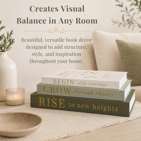 Decorative Books for Home Decor | Elevate Your Bookshelf Decor with Coffee Table Books (Fake Books Set of 3) | Faux Books for Decoration | Hollow Book Box with Hidden Storage | Decorative Storage Box8