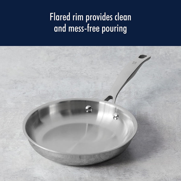 Henckels Clad H3 10-Pc Stainless Steel Cookware Set, Oven Safe up to 500°F | Dishwasher Safe, Tri-Ply Clad Construction. Induction Compatible Designed for All Cooktops.5