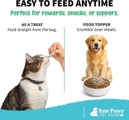 Raw Paws Freeze Dried Minnows for Cats & Dogs, 2-Oz - Made in USA | Single Ingredient Fish Treats for Dogs - Freeze Dried Fish for Cats - Minnow Dog Treats - No Fillers Additives5