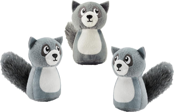 Outward Hound Squeakin’ Squirrels – 3‑Pack Plush Squeaky Dog Toys for Puppies, Small Dogs & Hide-A-Squirrel Replacements8