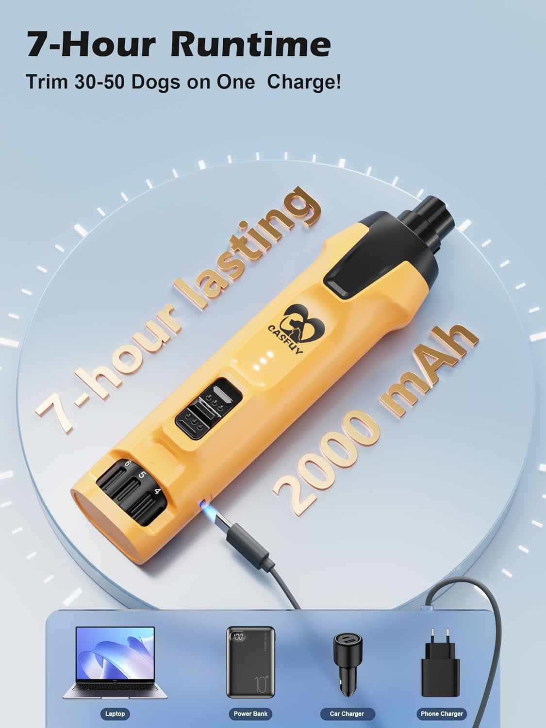 casfuy-6-speed-dog-nail-grinder-50-boost-power-dog-nail-trimmers-quiet-with-dust-cap-2-led-lights-2000mah-battery-4-8v-motor-electric-pet-toenail-file-tool-for-large-medium-small-dogs-cats