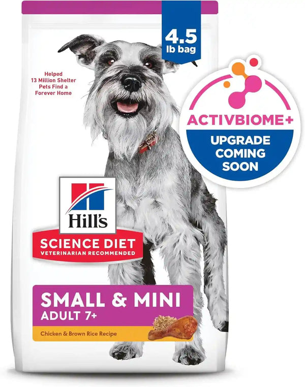 Hill'S Science Diet Adult 7+ Small & Mini Dry Dog Food | #1 Veterinarian Recommended, Chicken & Brown Rice, 4.5 Lb. Bag14