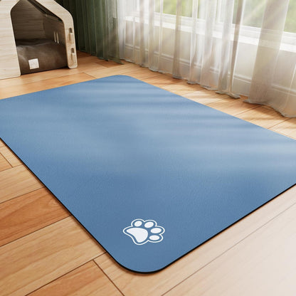 Hotlive Dog Food Mat - Absorbent Cat Mat for Food and Water, No Stains Pet Feeding Bowl Mat, Easy to Clean Pet Placemats, Quick Dry Dog Water Dispenser Mat for Messy Drinkers | Dark Grey 12"X 19"25