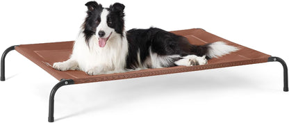 Bedsure Outdoor Elevated Cooling Dog Bed Large Sized Dog, 49In Grey | Portable Raised Camping Pet Cot Hammock,Breathable Teslin Mesh,Weather Resistant,For Large Pets up to 85 Lbs,Easy to Assemble14
