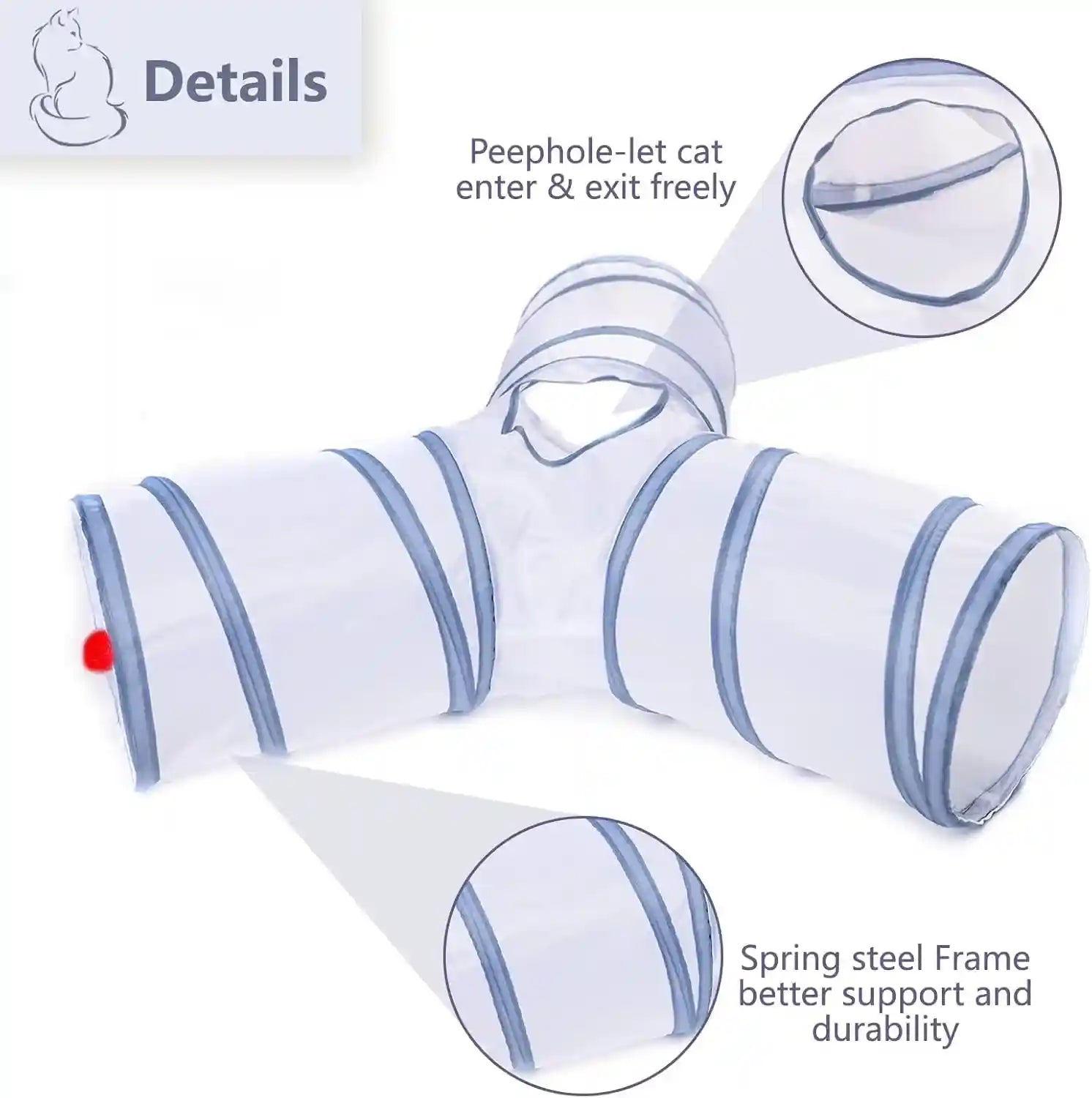 cat-tunnel-collapsible-tube-with-1-play-ball-toys-3-ways-tunnels-for-indoor-cats-puppy-kitty-kitten-rabbit-white-and-gray