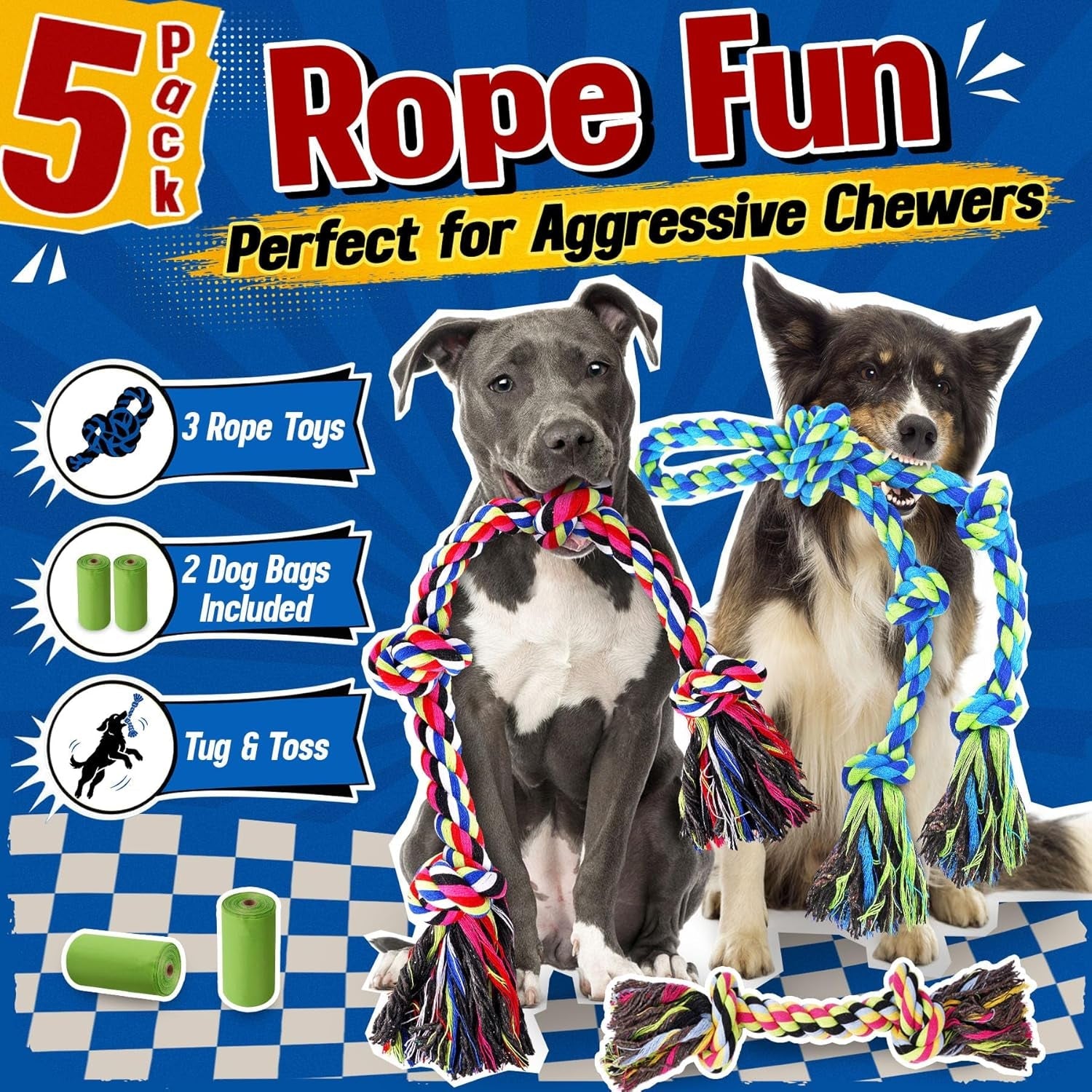 forfon-tough-strong-dog-toy-for-aggressive-chewers-tough-chew-toys-for-large-dogs-ideal-for-tug-of-war-teeth-cleaning-with-3-rope-toys-2-dog-bags