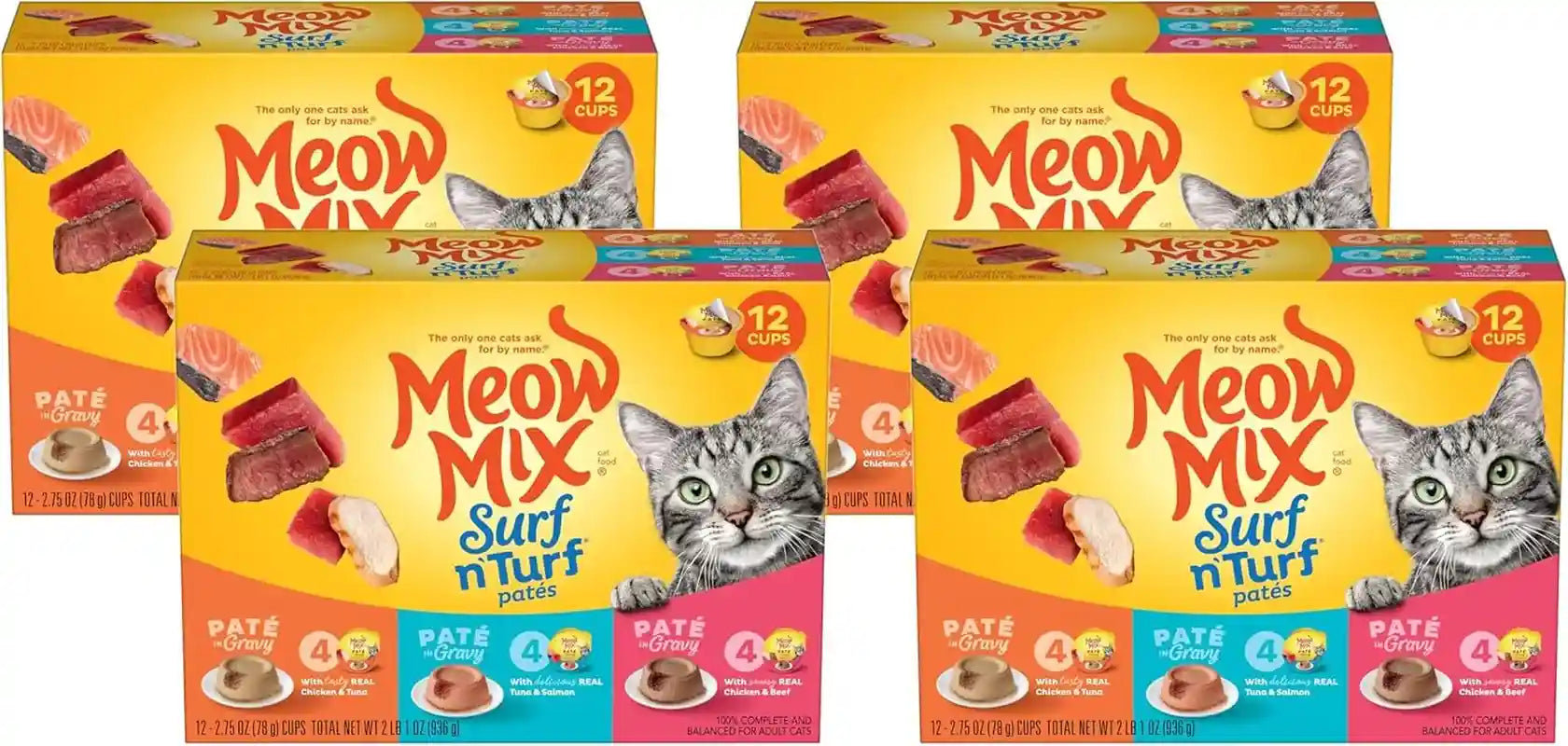 meow-mix-pate-in-gravy-surf-n-turf-pates-variety-pack-wet-cat-food-2-75-oz-cup-12-pack