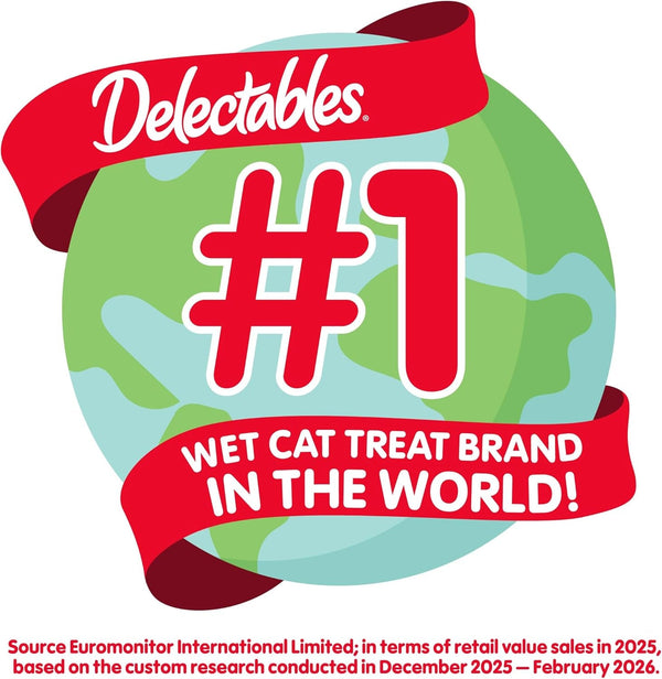 Delectables Non-Seafood Stew Lickable Wet Cat Treats, Chicken, 1.4 Oz (Pack of 12)9